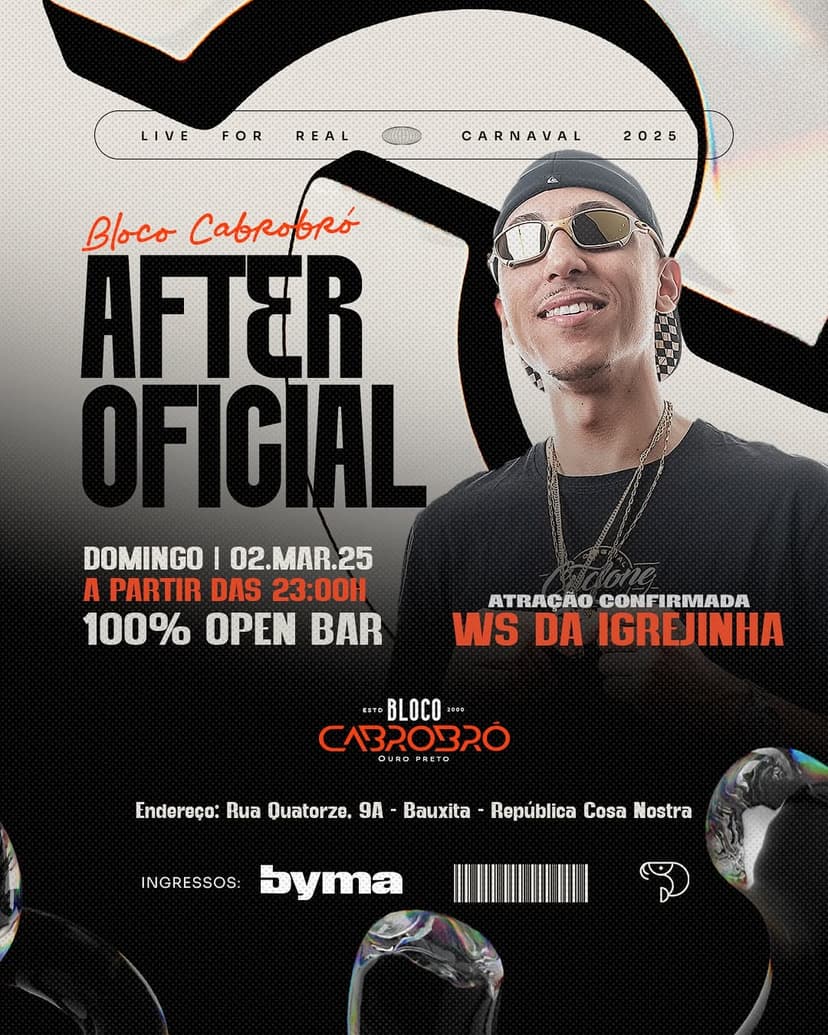 Festa com atração especia de WS DA Igrejinha  Republíca Cosa Nostra