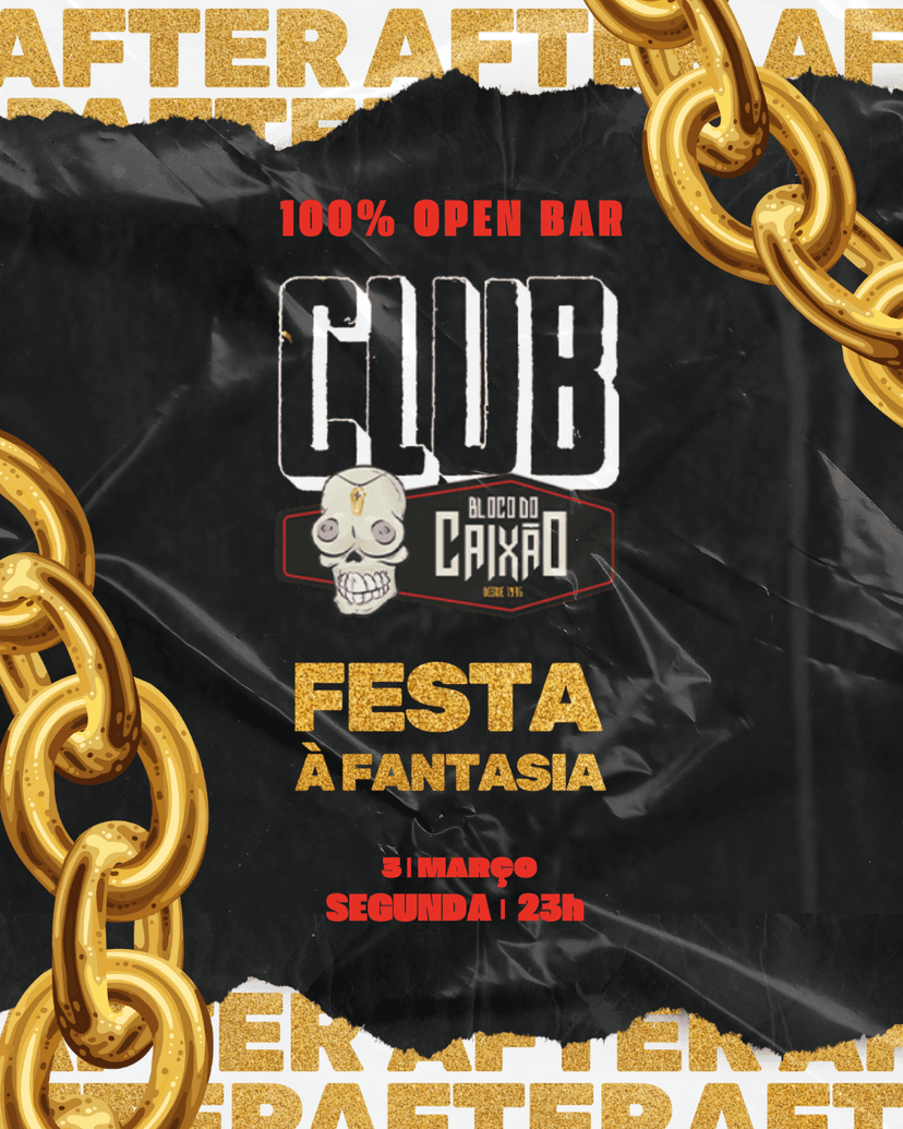 Festa after do bloco do caixão  Republíca Cosa Nostra